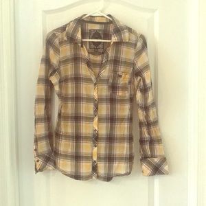 ⭐️Guess Button Down Plaid Shirt